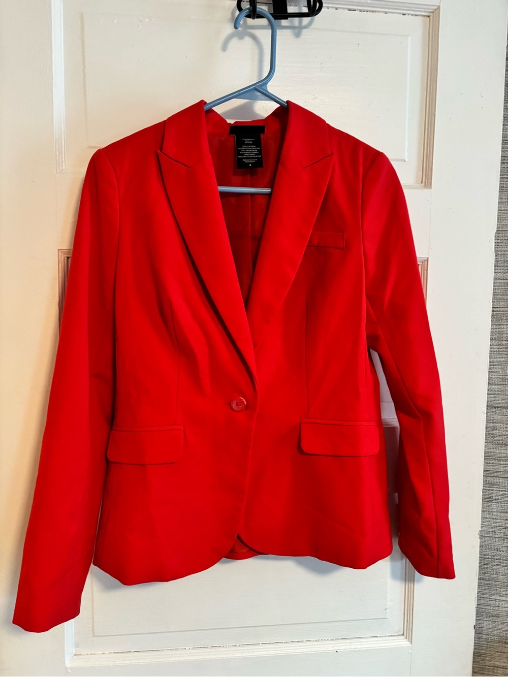 Metaphor Bright Red Women's Tailored Blazer - Picture 2 of 7